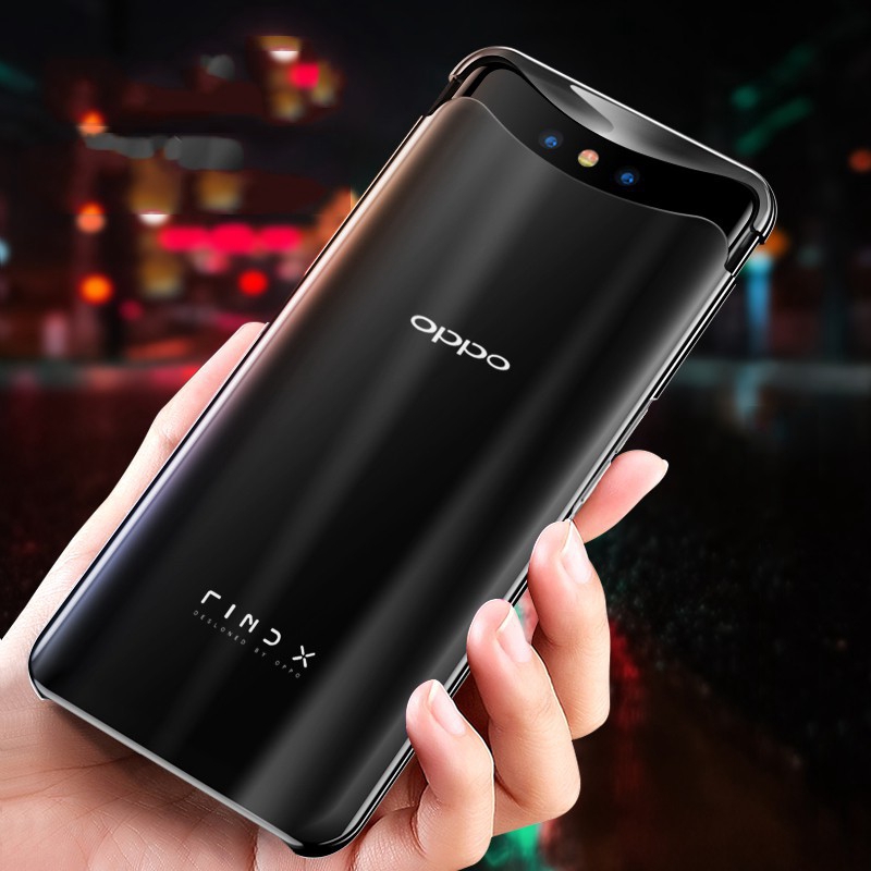 Ốp điện thoại nhựa PC 2 trong 1 thiết kế nam châm trượt nhiều màu sắc dành cho OPPO Find X