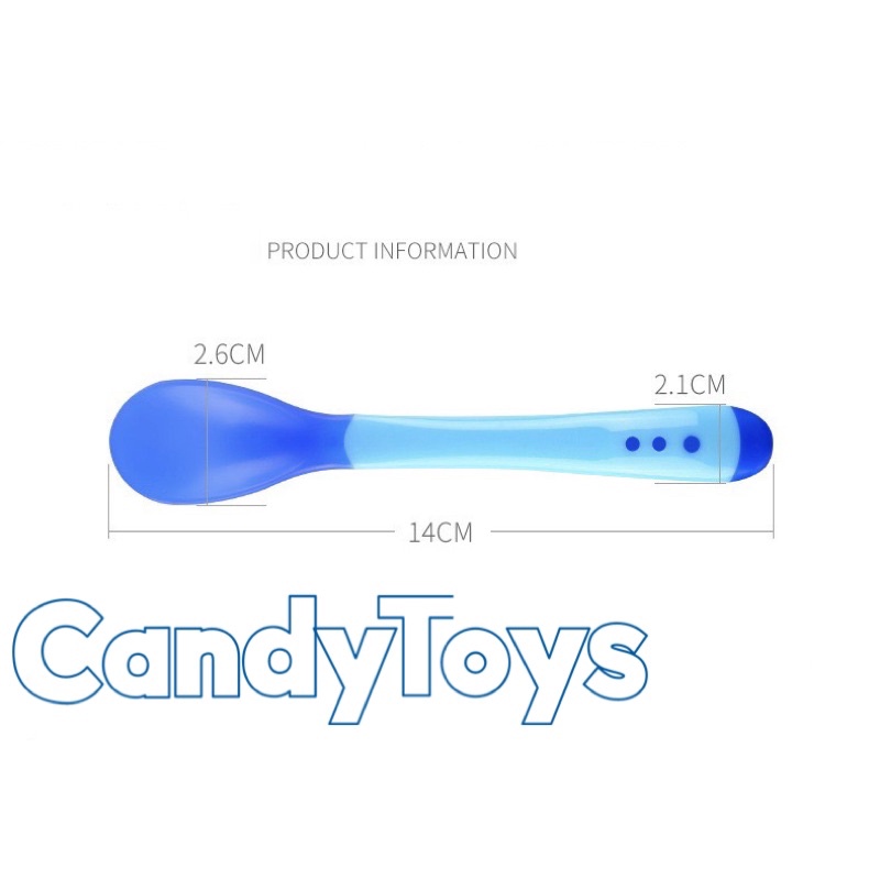 THÌA (MUỖNG), NĨA CHO BÉ ĂN DẶM CẢM BIẾN NHIỆT ĐỘ BẰNG SILICONE