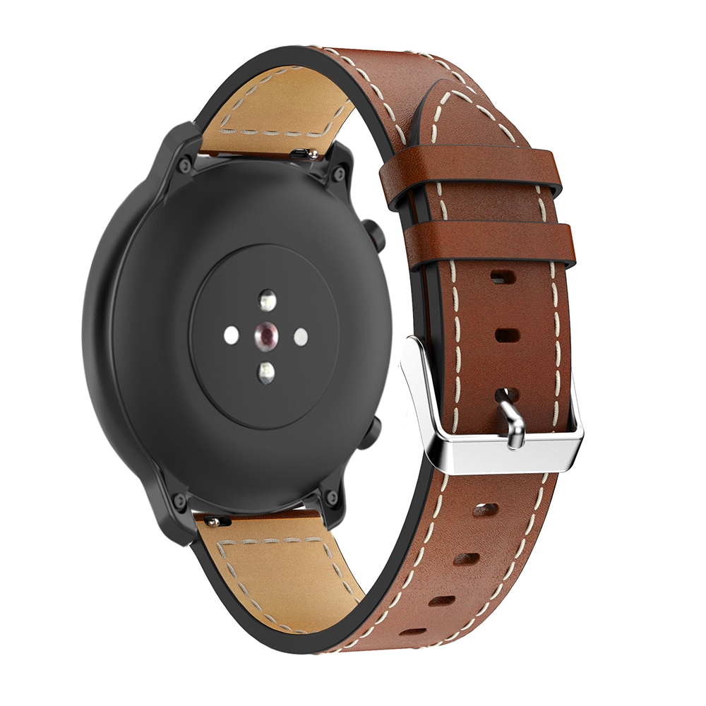 Dây đeo đồng hồ thông minh bằng da 22mm cho Xiaomi Huami Amazfit GTR 47mm Amazfit Sport 3