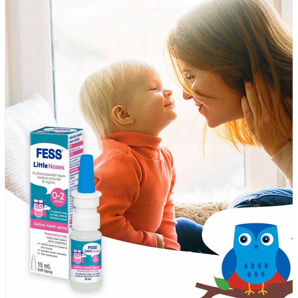 [CHUẨN AIR] XỊT NGẠT MŨI FESS LITTLE NOSES - Xuất xứ Úc