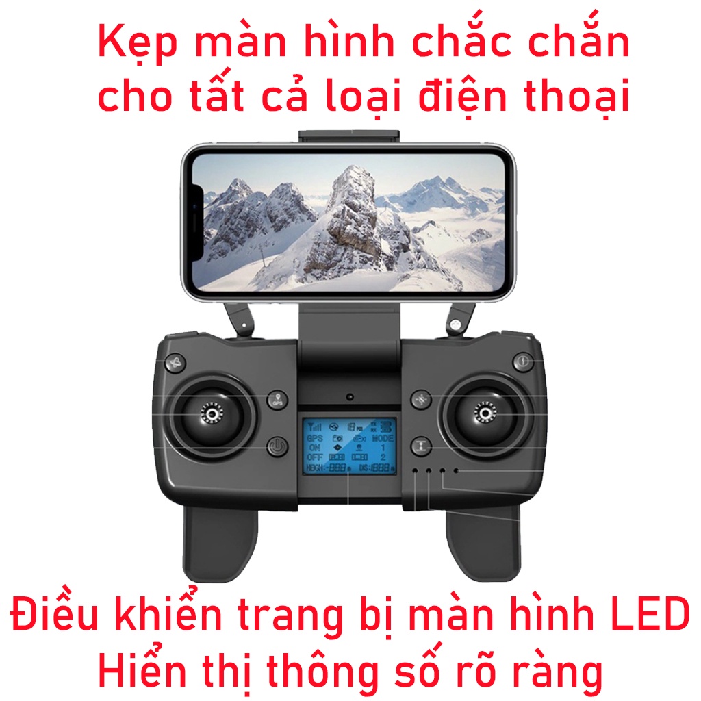 🚁Tặng Bộ Cánh🎁Flycam 4K L900 SE cảm biến va chạm, Máy Bay Điều Khiển có wifi 5G - GPS 4K Với 2 Camera HD