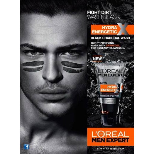 [HÀNG AUTH] Sữa Rửa Mặt L'oreal Men Hydra Energetic Charcoal Cleanser Hydra Energetic Charcoal Cleanser 150ML