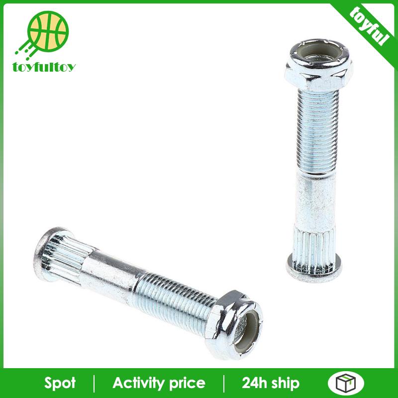 Set 2 Trục Ván Trượt Kèm 2 Đai Ốc Dài Màu Bạc Chuyên Dụng