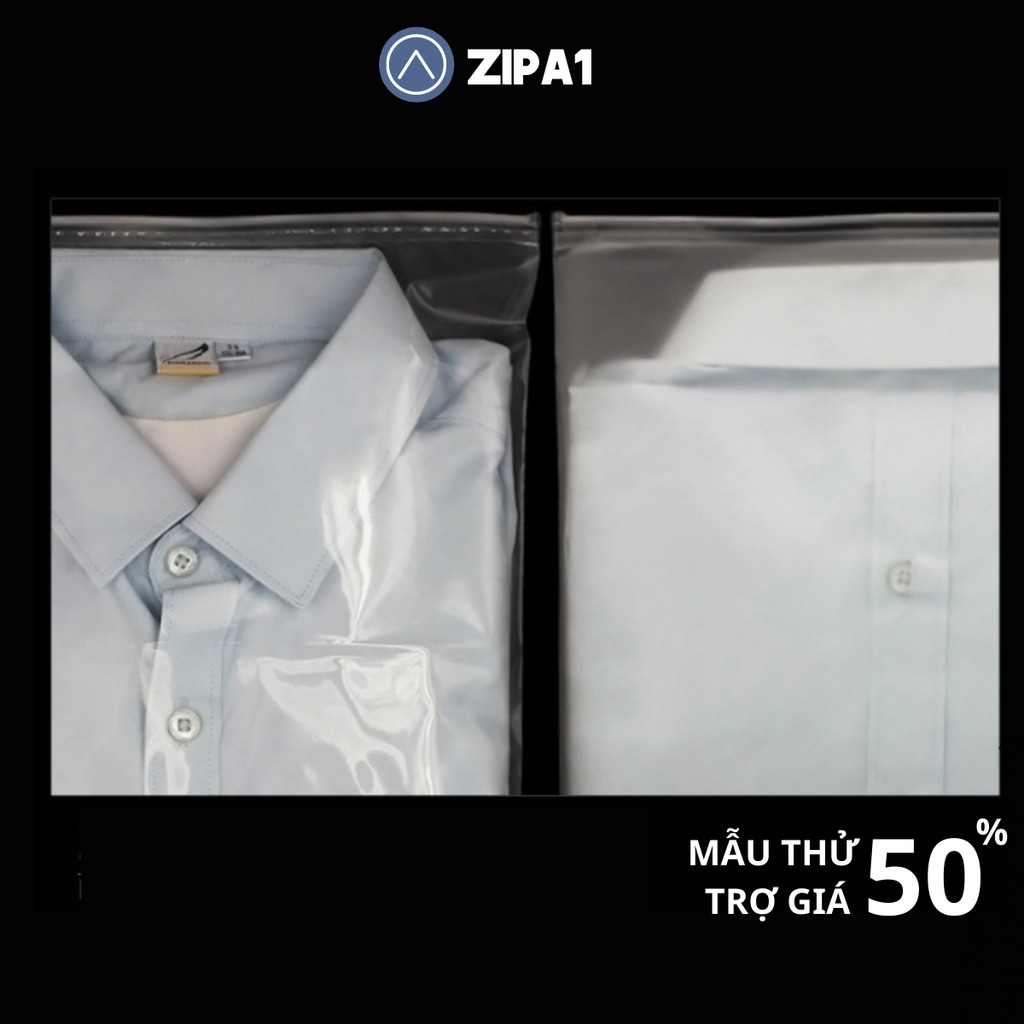 [MẪU THỬ GIẢM 50%] Túi Zip lụa 1 MẶT TRONG, 1 MẶT MỜ - Zip A1 A1010.1