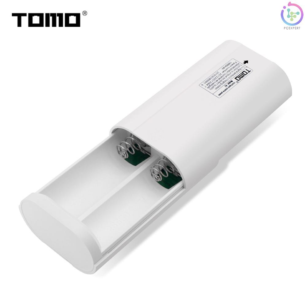 Sạc dự phòng TOMO A2 dùng 2 pin Lithium 26650 màn hình hiển thị LCD hai đầu vào đầu ra Micro USB