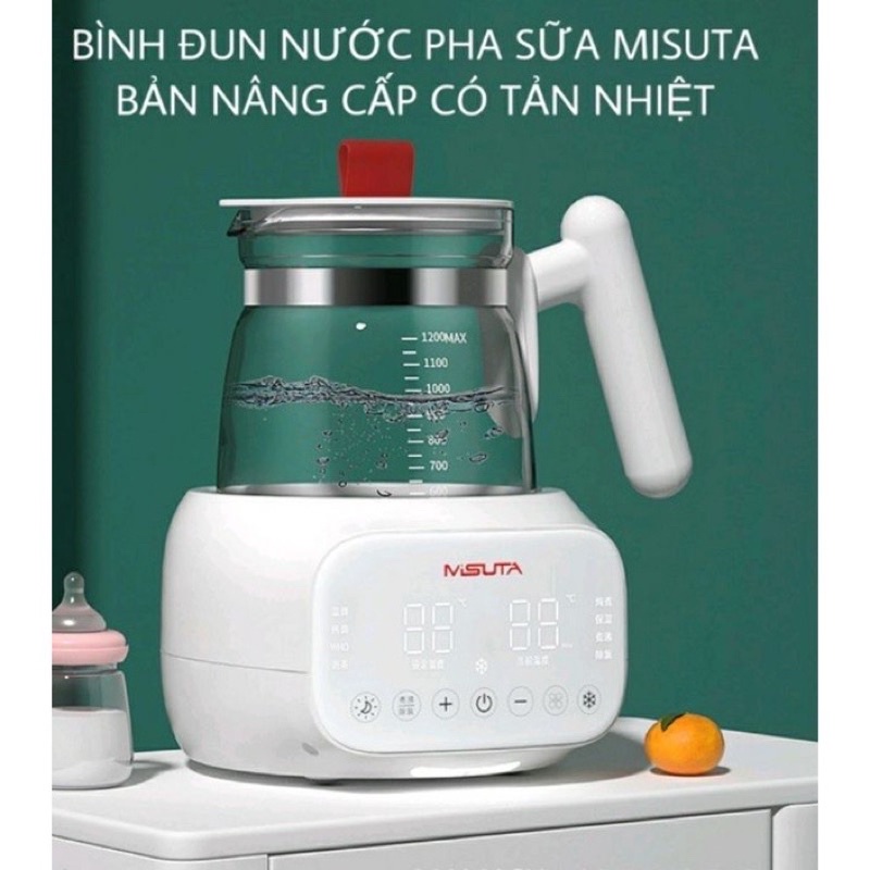 Bình đun nước pha sữa siêu tốc Misuta 1200ml