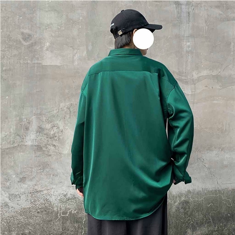 ÁO SƠ MI XANH LÁ UNISEX HOT TREND