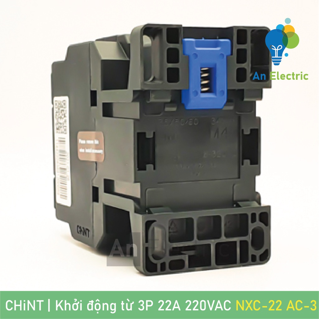Khởi động từ 3 pha 3P 9A 12A 16A 18A 22A 25A 32A coil 220VAC CHINT chuyên dụng điều khiển động cơ