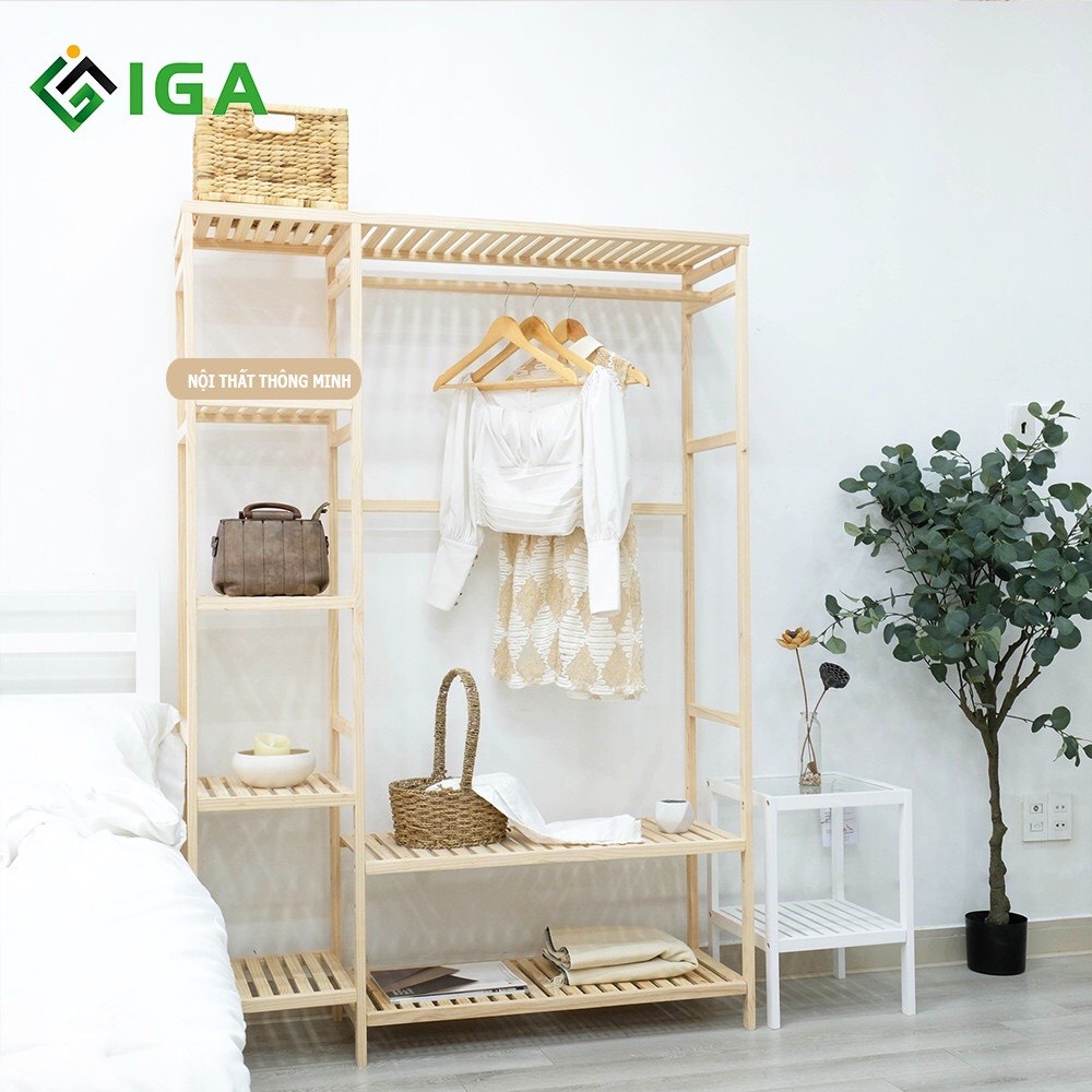 Gía treo quần áo. tủ quần áo tiện lợi trong nhà - GN28 - IGEA - độc đáo - mới lạ