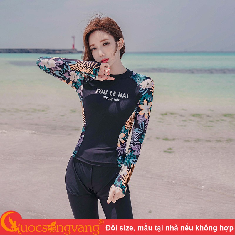 Bộ đồ bơi nữ quần dài đồ bơi nữ quần dài GLSWIM086 Cuocsongvang | BigBuy360 - bigbuy360.vn