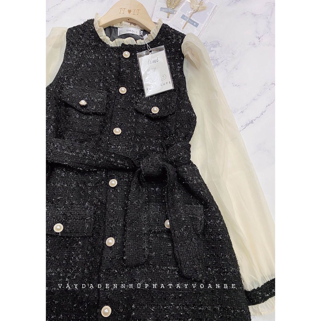 🌺VÁY DẠ PHỐI CÚC BỌC BABY🌸