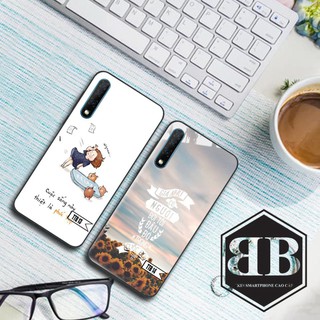 Ốp lưng kính cường lực Vsmart Live hình in theo yêu cầu