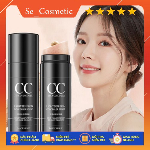 Kem che khuyết điểm CC làm sáng hồng da Images Stick Concealer kem nền trang điểm HT-KCC