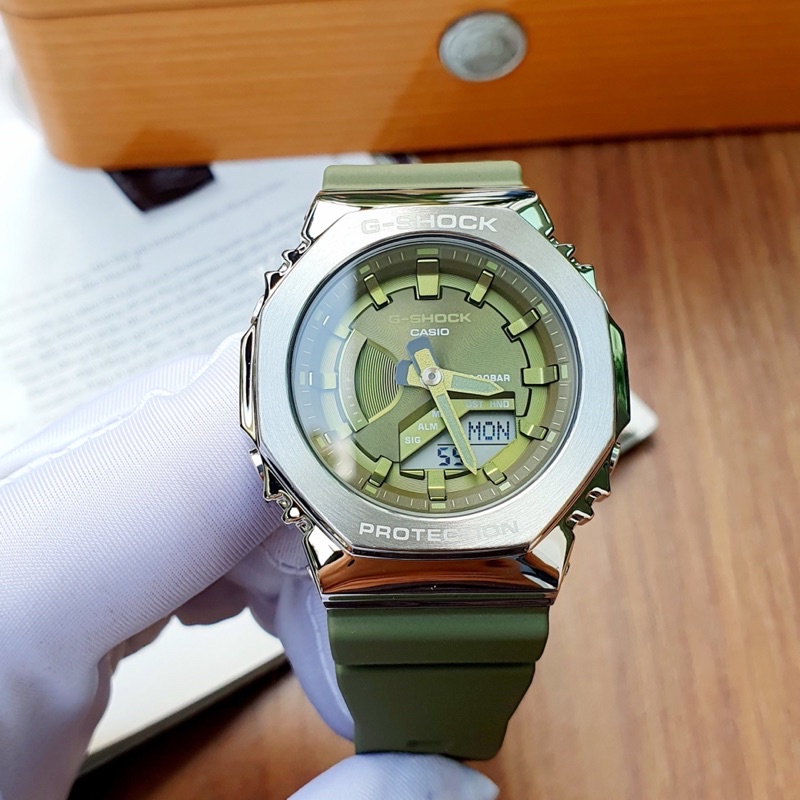 ĐỒNG HỒ NAM CHÍNH HÃNG G-Shock kim loại mới GM-2100 chuẩn xu hướng mùa thu đông 2021.