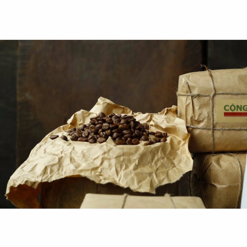 Cà phê bột/rang xay Robusta hương vị đậm đà thơm ngon 500gr Cộng Cà Phê