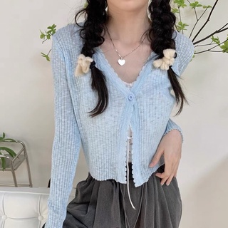 [SẴN]Áo khoác len mỏng, áo cardigan mỏng mặc hè