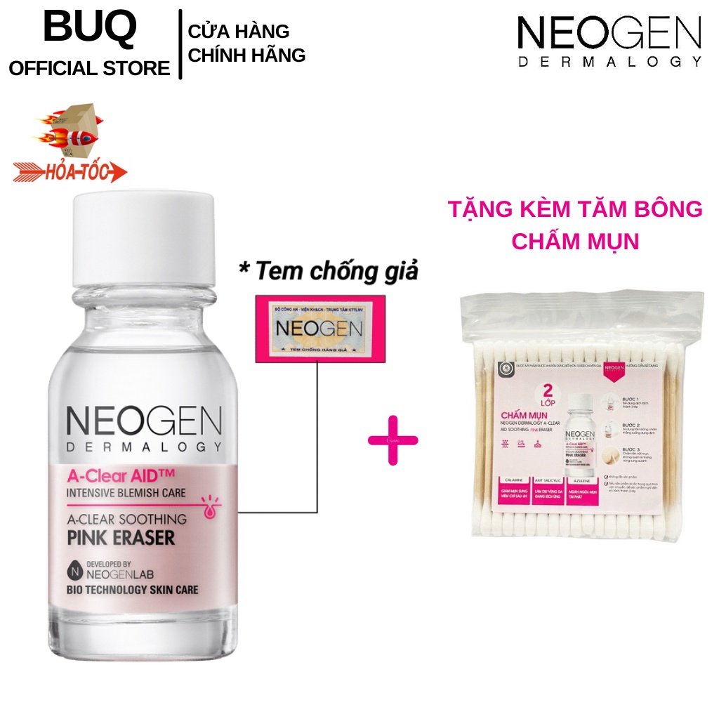 Chấm Mụn NEOGEN Dermalogy A-Clear Aid Soothing Pink Eraser 15ml