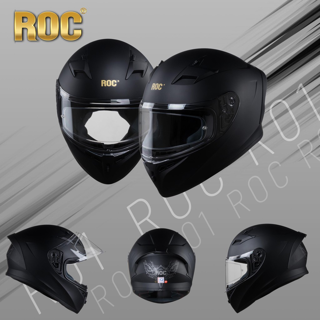 Mũ Bảo Hiểm Fullface ROC - R01 - Tặng Pinlock