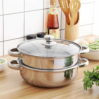 XẢ KHO GIÁ SỐC - Nồi hấp inox 2 tầng cao cấp