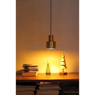 Đèn thả bàn ăn trụ vàng THCN36 ( tặng kèm bóng led)