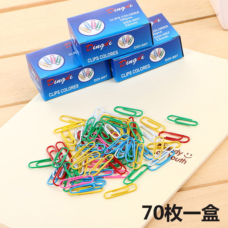 Set 70 ghim giấy nhiều màu sắc tiện dụng cho văn phòng