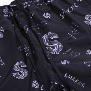 NYLON PRINT SHORT IN BLACK - [SMAKER]