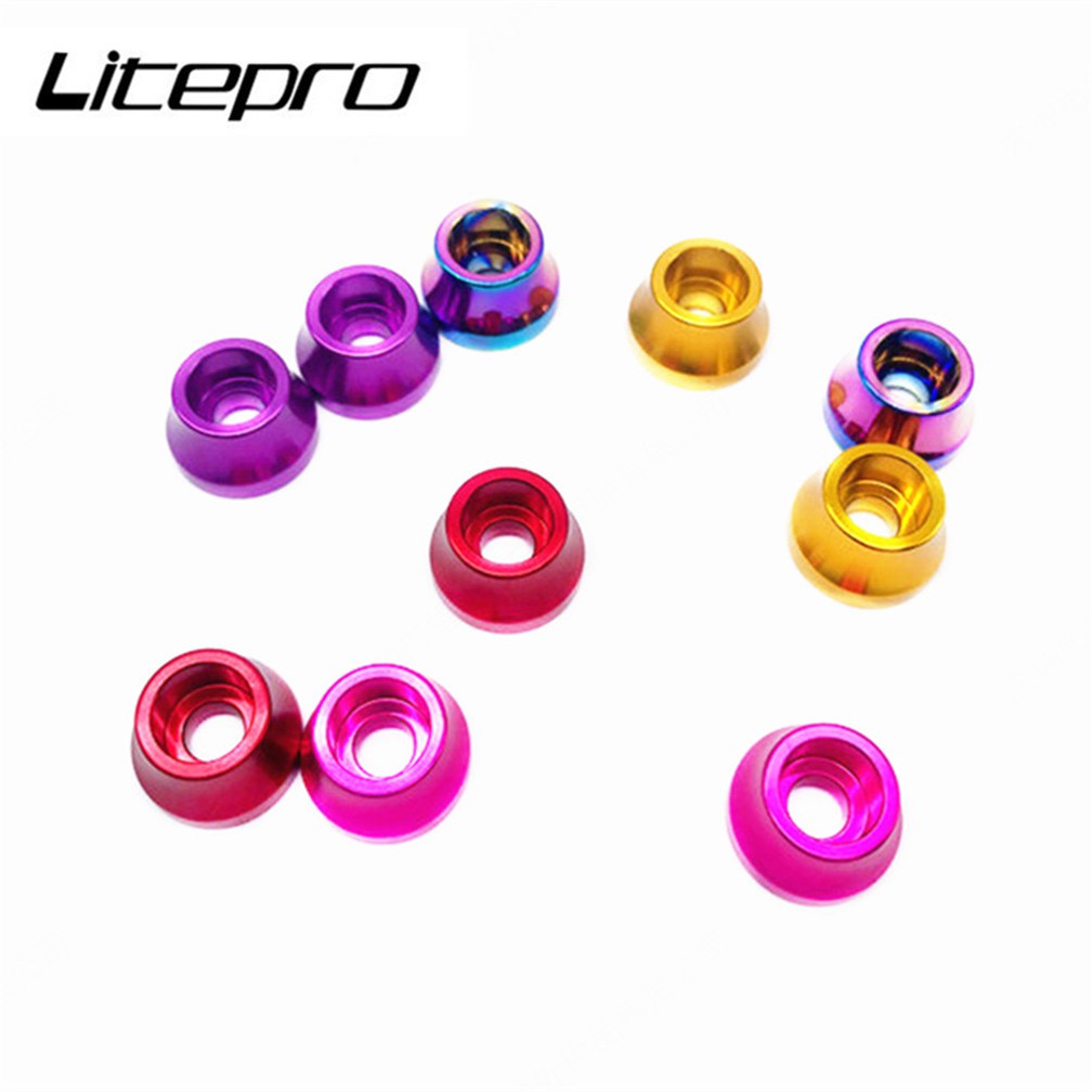 Bộ Đai Ốc Khóa Bánh Xe Đạp 412 Bánh Xe Dạng Trượt Cho Xe Đạp Gấp Litepro K3