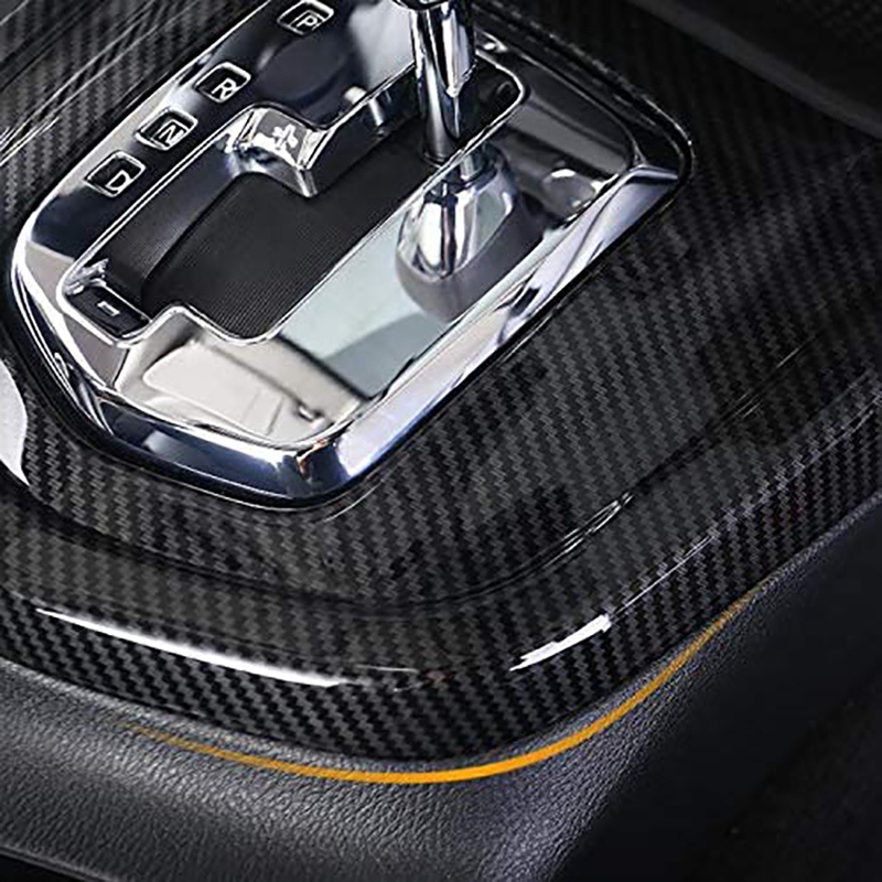 Khung gắn cần số xe hơi bằng sợi carbon trang trí cho Nissan Navara NP300