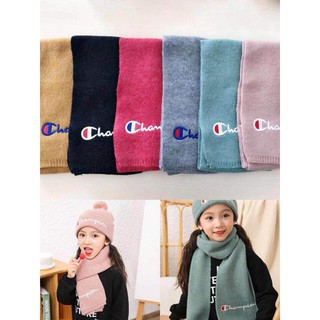 Set mũ và khăn lông cừu Champion