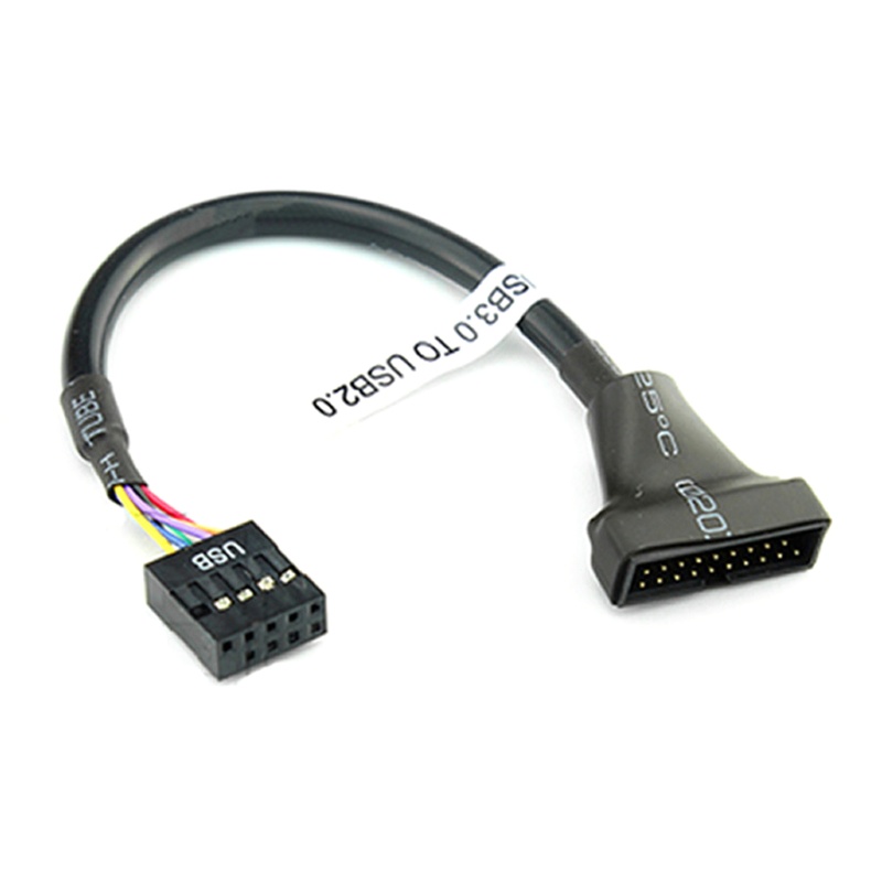 Cáp Bo Mạch Chủ IWO 20Pin 19Pin USB 3.0 Lỗ CắM Sang ĐầU CắM 9Pin USB 2.0 480mbps Cho MáY TíNh