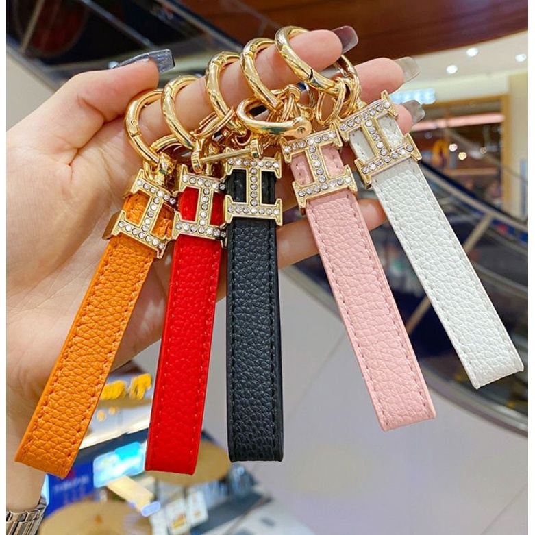 Móc Khóa Chữ H Đính Đá Siêu Xinh