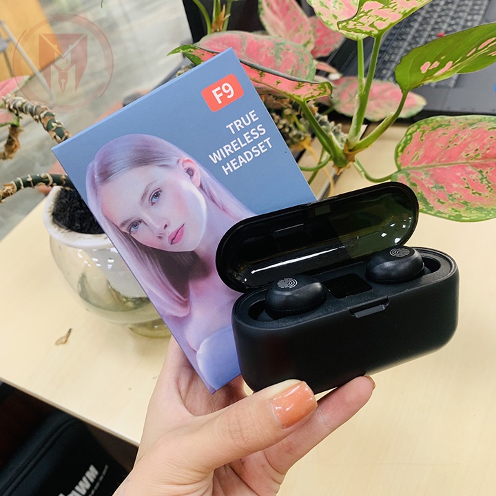 Tai nghe Bluetooth M10 M30 F9 TWS 5.1 bản QUỐC TẾ không dây cảm ứng chống nước IPX7, chống ồn tích hợp sạc dự phòng