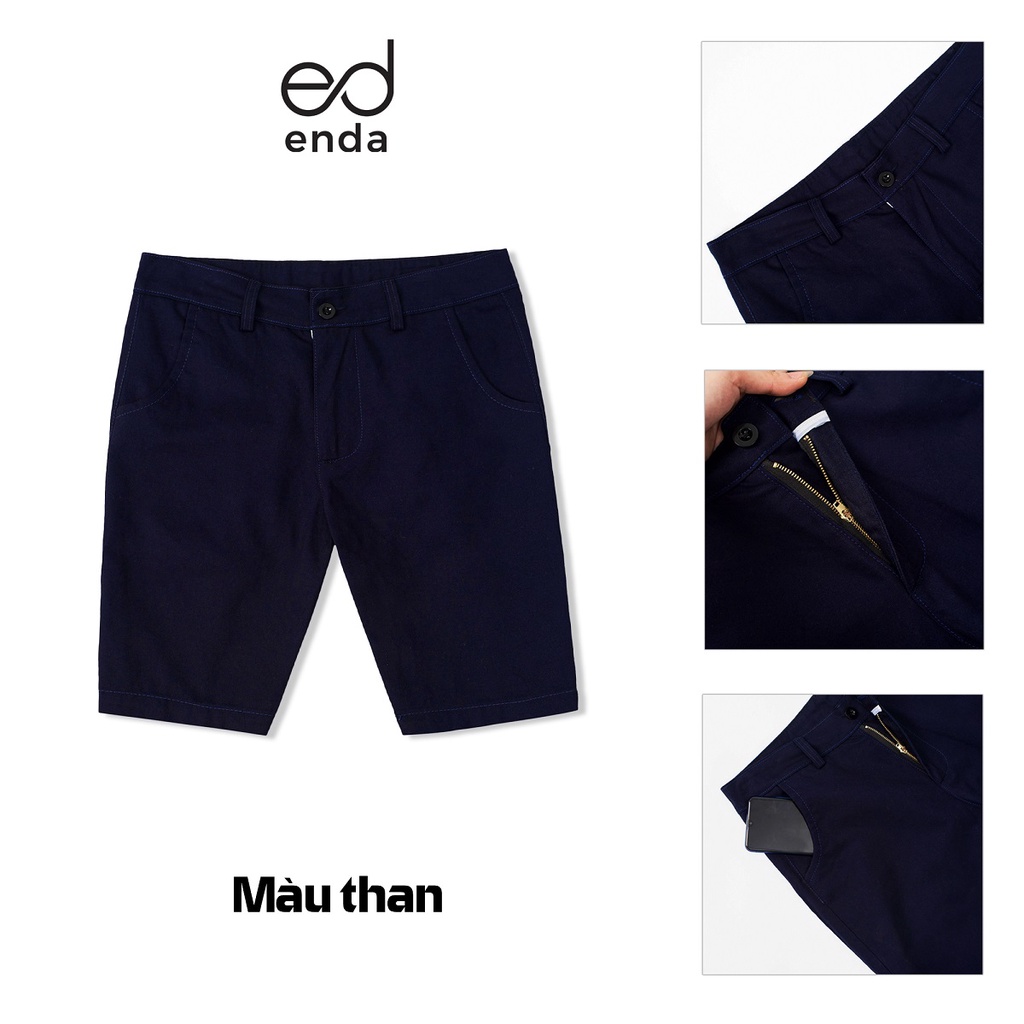 Quần short kaki Enda Store Quần đùi nam 5 màu trơn