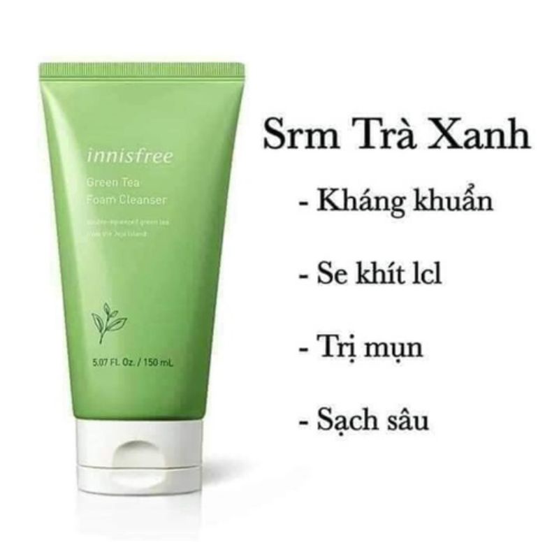 SỮA RỬA MẶT INNISFREE TRÀ XANH GREEN TEA 150ML