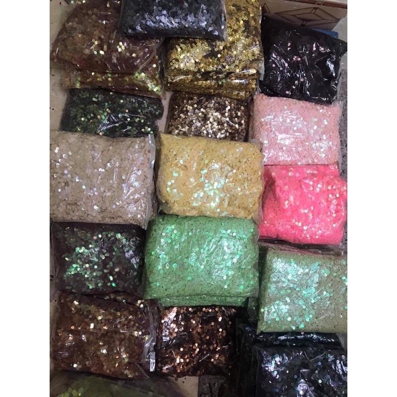 Kim sa tròn phẳng 5-6mm phụ kiện may mặc_ đính kết thời trang , trang phục biểu diễn , handmade