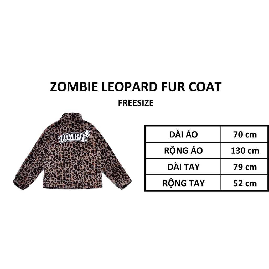 Áo ZOMBIE® Leopard Fur Coat Chính Hãng