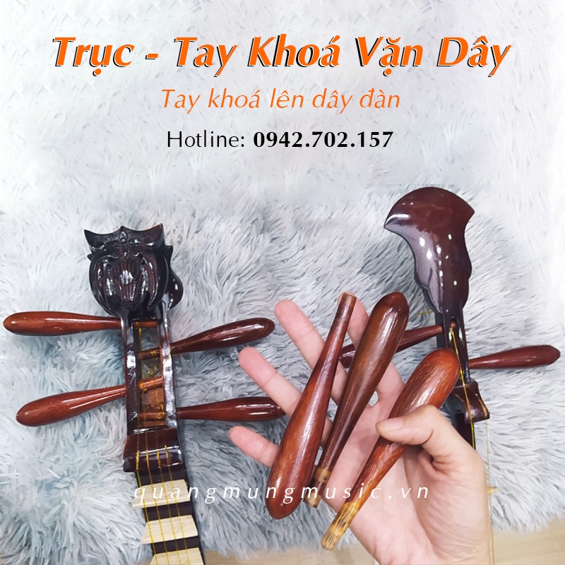 Tay Khoá Lên Dây Đàn - Trục Vặn Sỏ Dây Đàn Tỳ Bà, Đàn Nguyệt