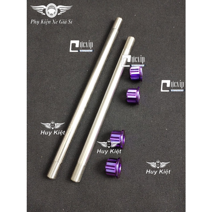 Cốt Trục Bánh Xe Trước Và Sau Kèm Tán Titan Thật GR5 Cho Exciter 2011-14, Dream, Wave, Win, Win X, Sonic, Sirius RC 4192