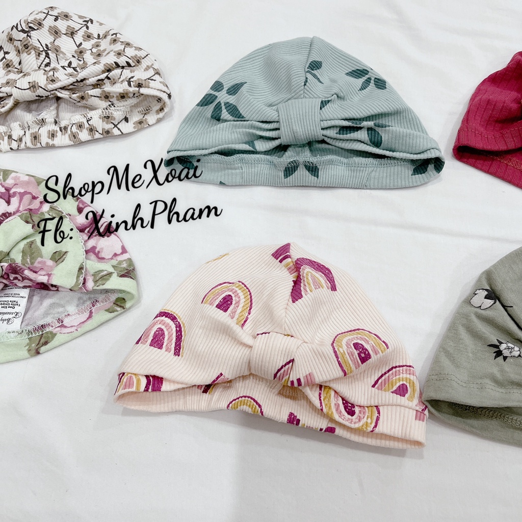 Mũ Turban, Nón Turban cho bé hàng xuất dư xịn cực iu size từ 0M-9M