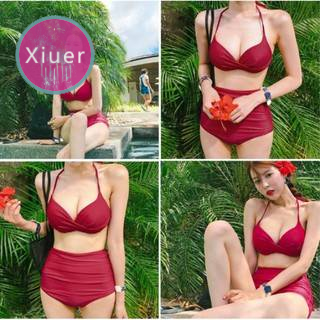 Korean style swimwear, sexy high-waist bikini, high-quality fabrics, beachwear | BigBuy360 - bigbuy360.vn