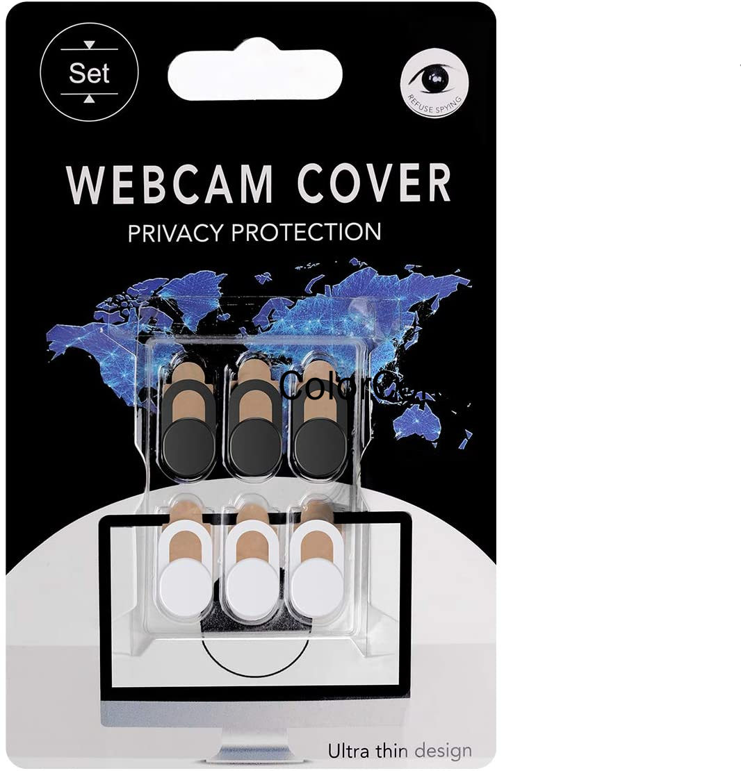 Set 6 nắp trượt bảo vệ ống kính webcam máy tính Laptop MacBook Mini/Air Pro iPhone iMac Echo Show iPad Video