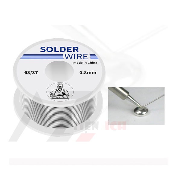 Cuộn Thiếc Hàn, Chì Hàn SOLDER  0.8mm Cuộn To 50g Chất Lượng Cao
