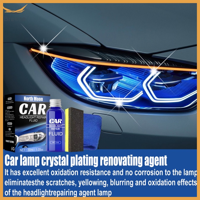 Bộ Dung Dịch Đánh Bóng Đèn Pha Chống Trầy Xước Mạ Nhựa Resin