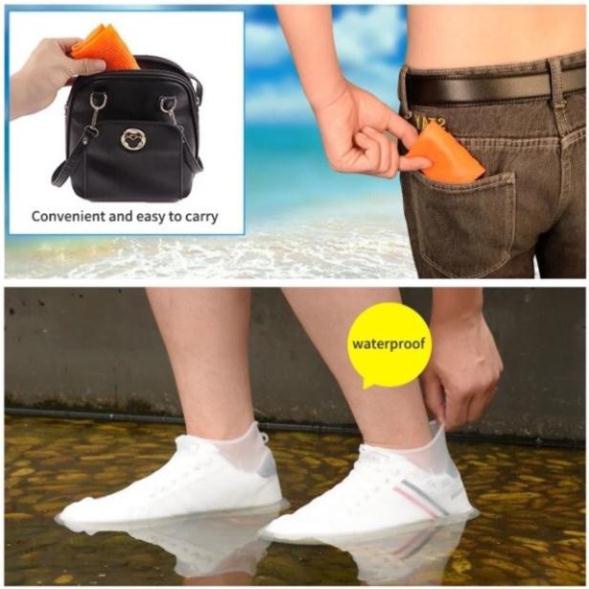 [Siêu hot] Bọc giày đi mưa silicon chống thấm, chống trượt