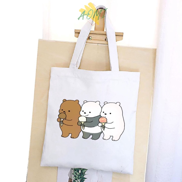 [Nhiều mẫu Đẹp] TÚI VẢI LOVE ĐEO VAI TOTE CANVAS BAG CÓ KHÓA KÉO SIZE LỚN 33x38cm PHONG CÁCH CÁ TÍNH HOT TREND AO