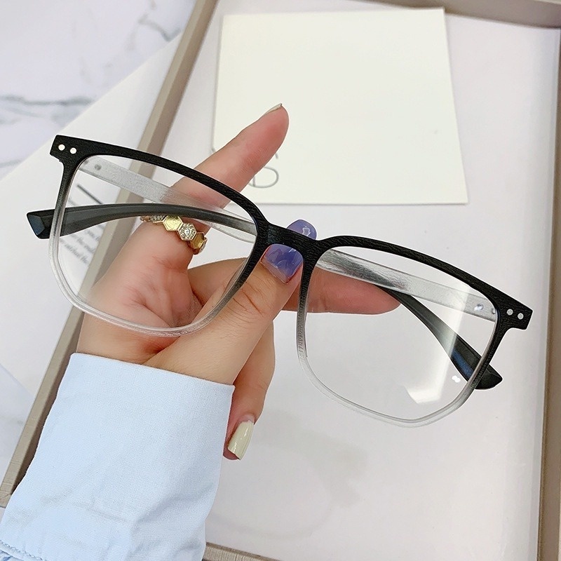 Mắt Kính Gọng Vuông Bằng Gỗ Chống Ánh Sáng Xanh Thời Trang Hàn Quốc