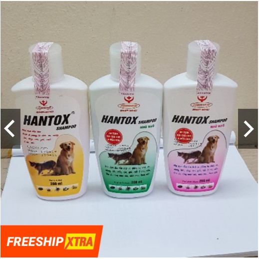 Sữa tắm diệt bọ chét ve rận trên chó mèo Hantox 200ml