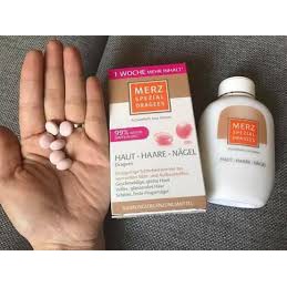 Viên uống giúp tóc chắc khỏe giảm rụng tóc, khỏe móng, giúp da tươi trẻ Merz Spezial Dragees 120 viên của Đức