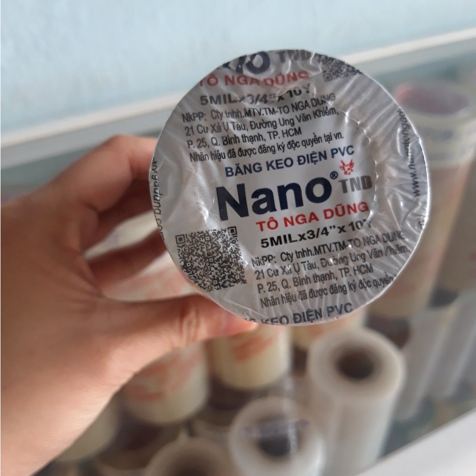 Băng keo điện nano Tô Nga Dũng (CÂY 10 CUỘN)