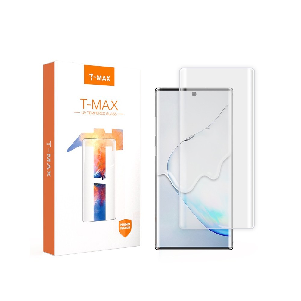 Kính Cường Lực Full Keo T-MAX UV cho Samsung Note 20 Ultra, Note 10 Plus, Note 8, Note 9, S10 Plus, S20 Plus, S20 Ultra